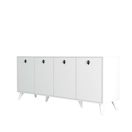 Hanah Home Consola Blanco Tablero Partículas Melaminado 180x80x45cm Elite 1614
